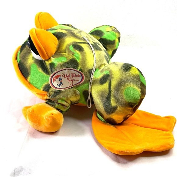 Best Made Toys Frog Plush Stuffed Animal. - Picture 3 of 12